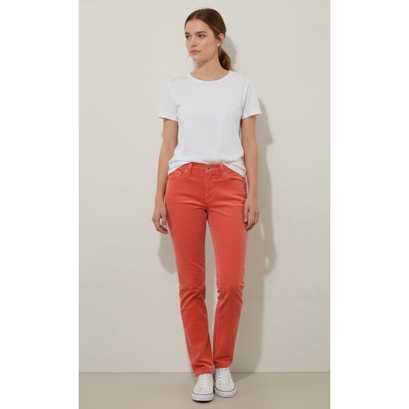 Adriano Goldschmied Women’s Jeans Stevie Ankle Slim Straight Burnt Orange Sz 29 - Picture 1 of 16